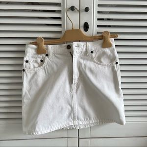 Saint Laurent white denim skirt – size S